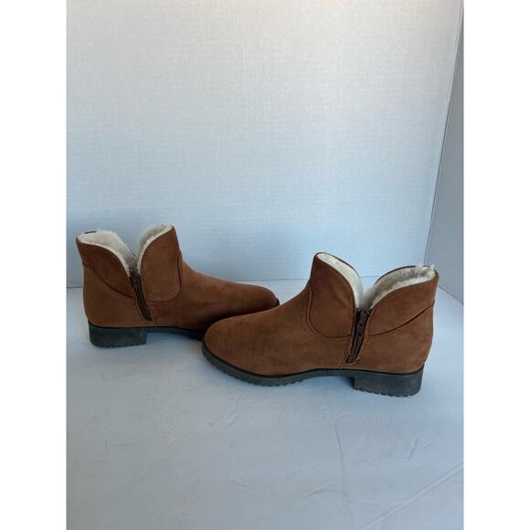 CL By Laundry Women's Faelyn Brown and Cream Vegan Ankle Boot la Sz 6.5 - Picture 10 of 11